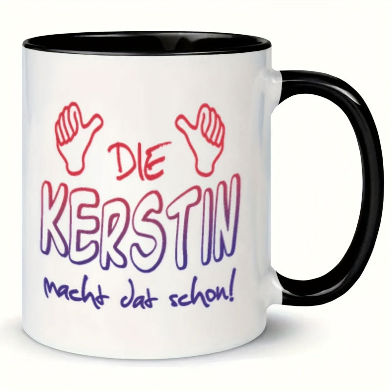 Tailorly Black Accent 11 oz Mug - hands text