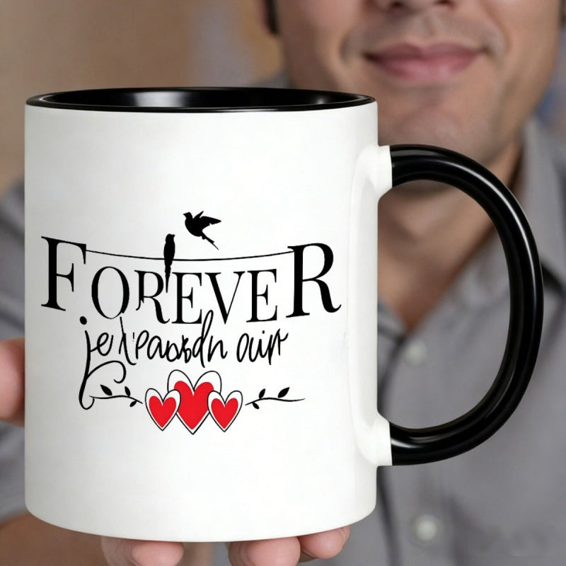 Tailorly Black Accent 11 oz Mug - forever in