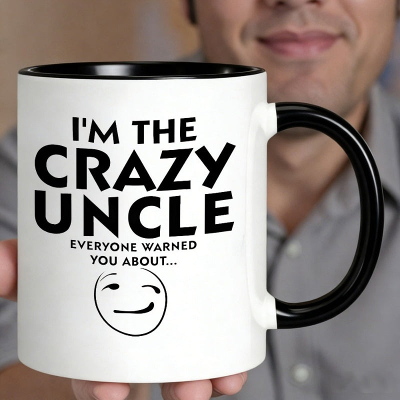 Tailorly Black Accent 11 oz Mug - funny quote about the wacky uncle