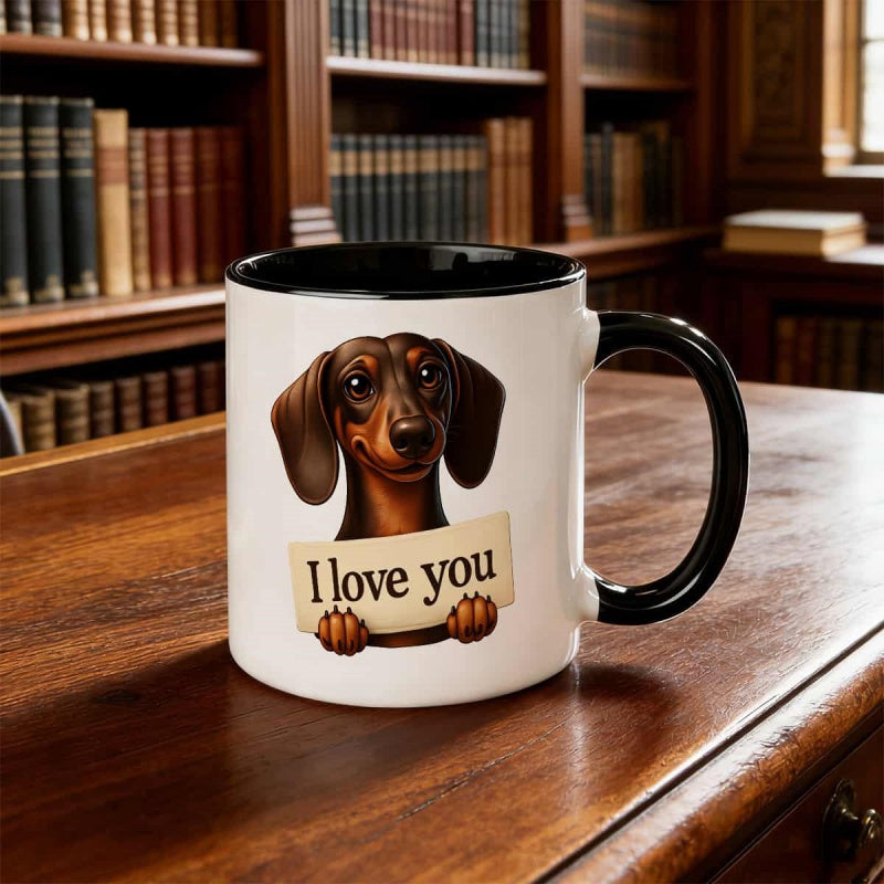 Tailorly Black Accent 11 oz Mug - this ceramic mug holds 11 ounces making it ideal for drinks its reusable safe for dishwashers and serves as a wonderful