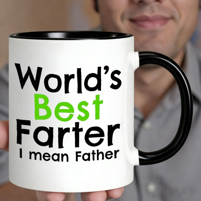 Tailorly Black Accent 11 oz Mug - farter i mean father