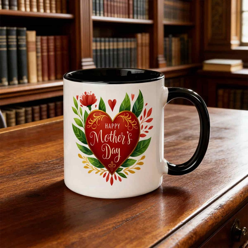 Tailorly Black Accent 11 oz Mug - valentine happy mother s day birthday gifts funny design