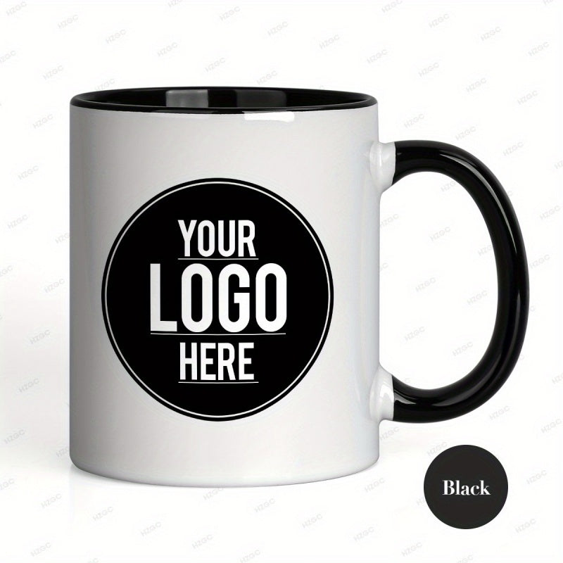 Tailorly Black Accent 11 oz Mug - custom logo fun mug personalized brand