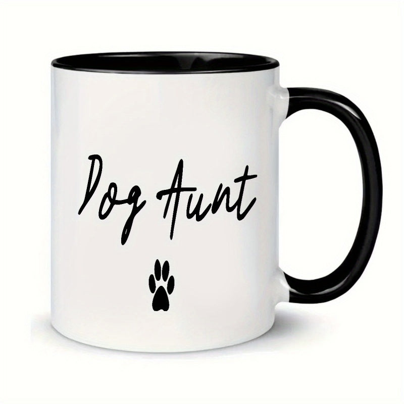 Tailorly Black Accent 11 oz Mug - an 11 ounce printed ceramic travel mug suitable for hot and cold beverages hand washed or machine washed reusable