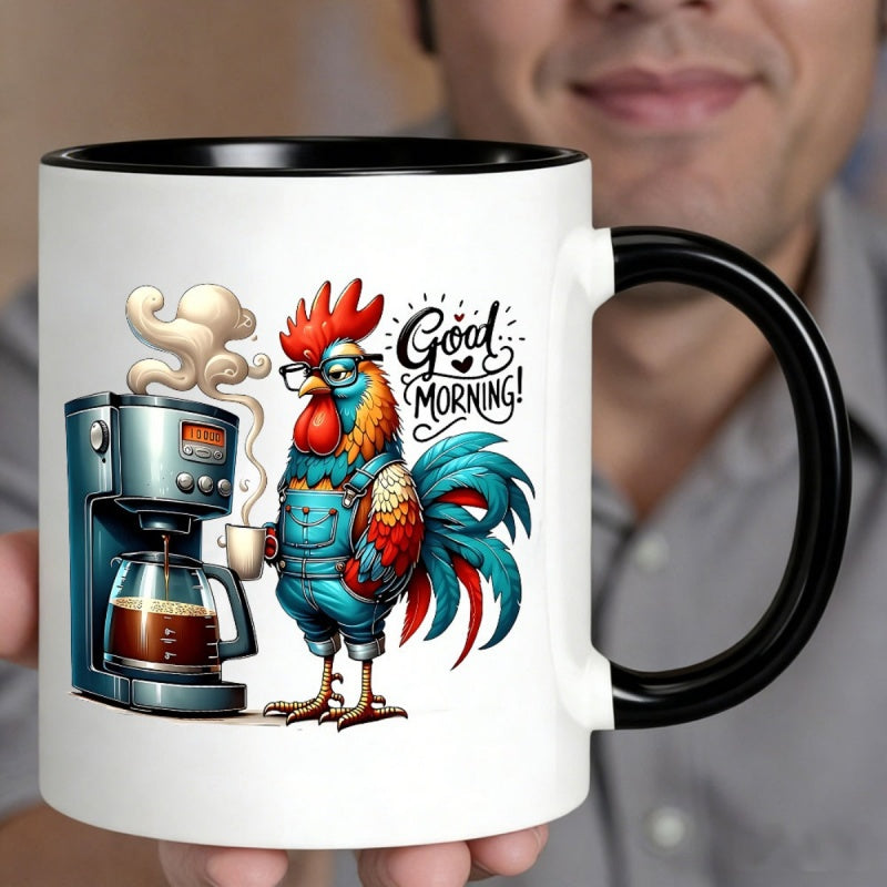 Tailorly Black Accent 11 oz Mug - cartoon with quote