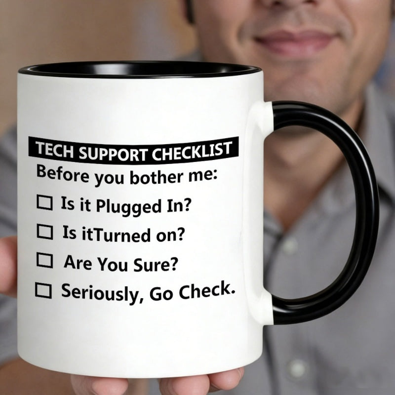 Tailorly Black Accent 11 oz Mug - checklist