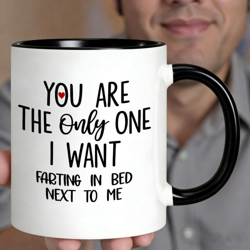 Tailorly Black Accent 11 oz Mug - are i want farting in bed next to me printromantic humor for couplesbirthdayvalentines