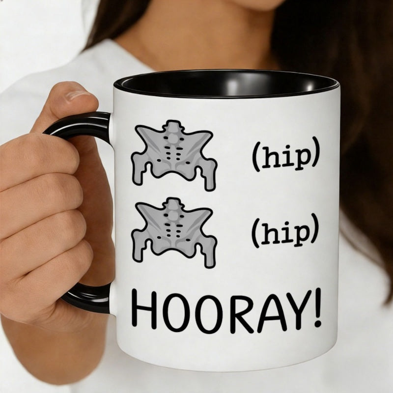 Tailorly Black Accent 11 oz Mug - hip bone graphic