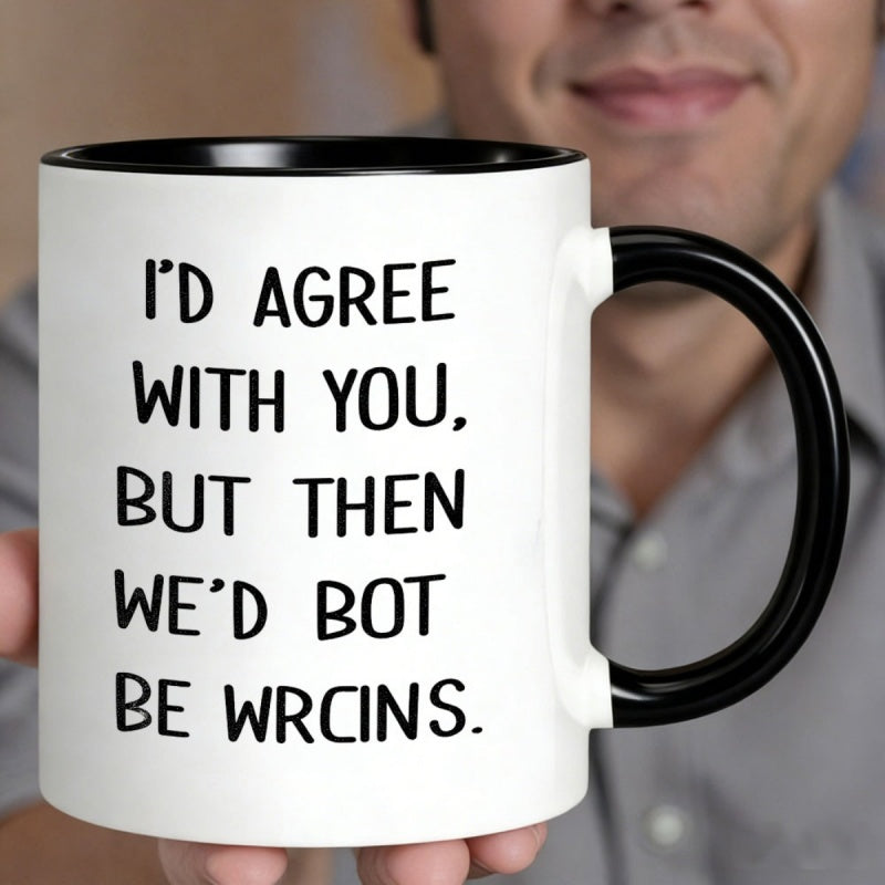 Tailorly Black Accent 11 oz Mug - humorous quote