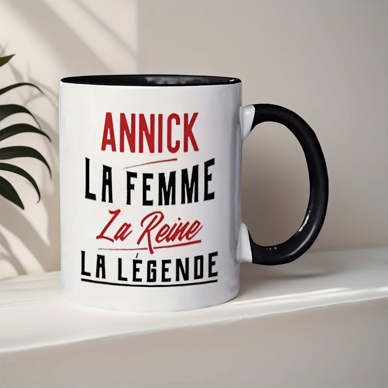 Tailorly Black Accent 11 oz Mug - femme reine