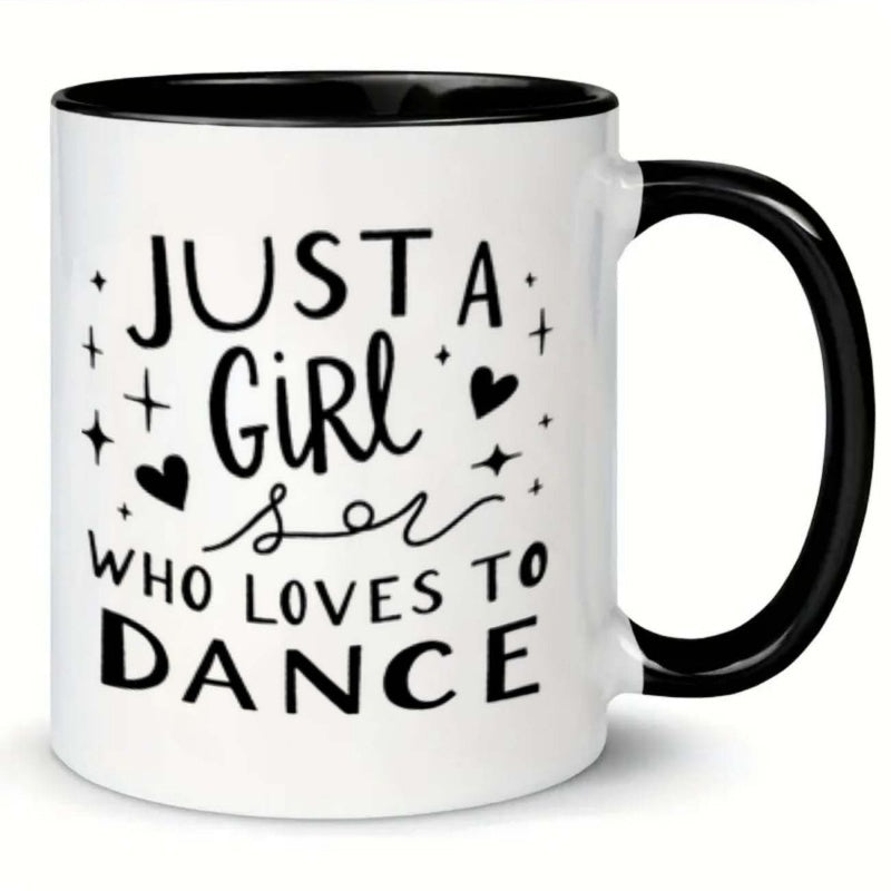 Tailorly Black Accent 11 oz Mug - hearts and stars