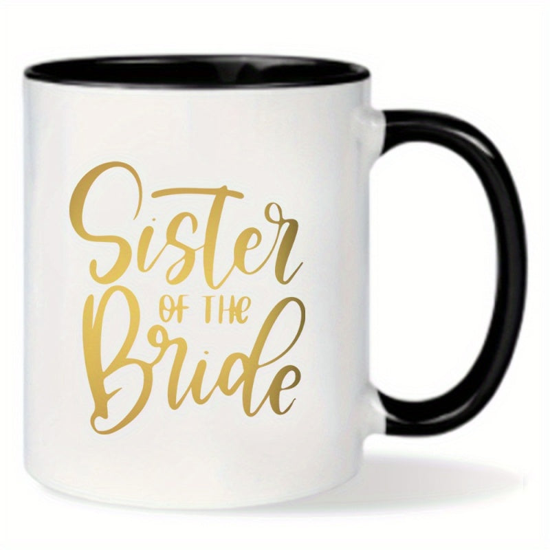 Tailorly Black Accent 11 oz Mug - an 11 ounce printed ceramic travel mug suitable for hot and cold beverages hand washed or machine washed reusable