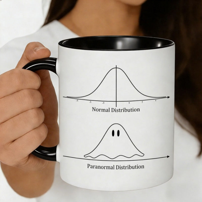Tailorly Black Accent 11 oz Mug - normal distribution graphs