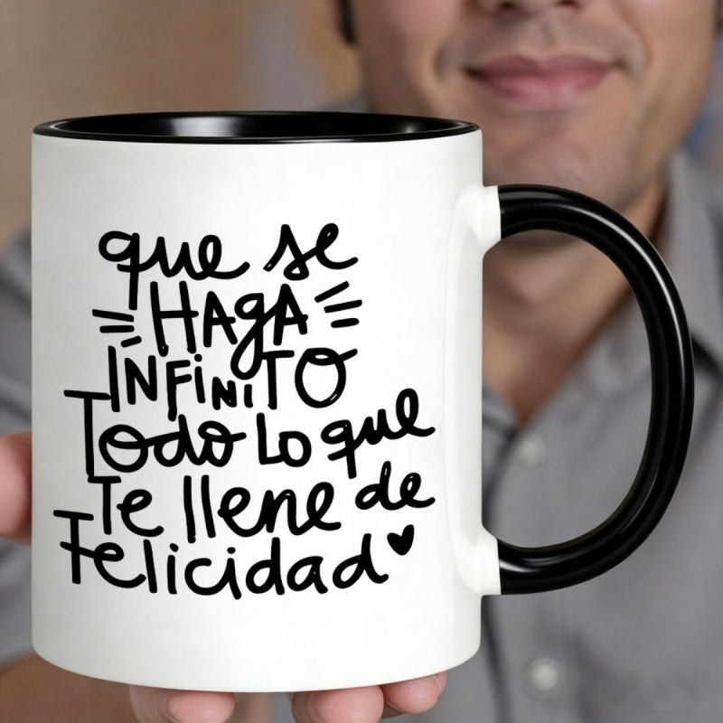 Tailorly Black Accent 11 oz Mug - spanish phrases