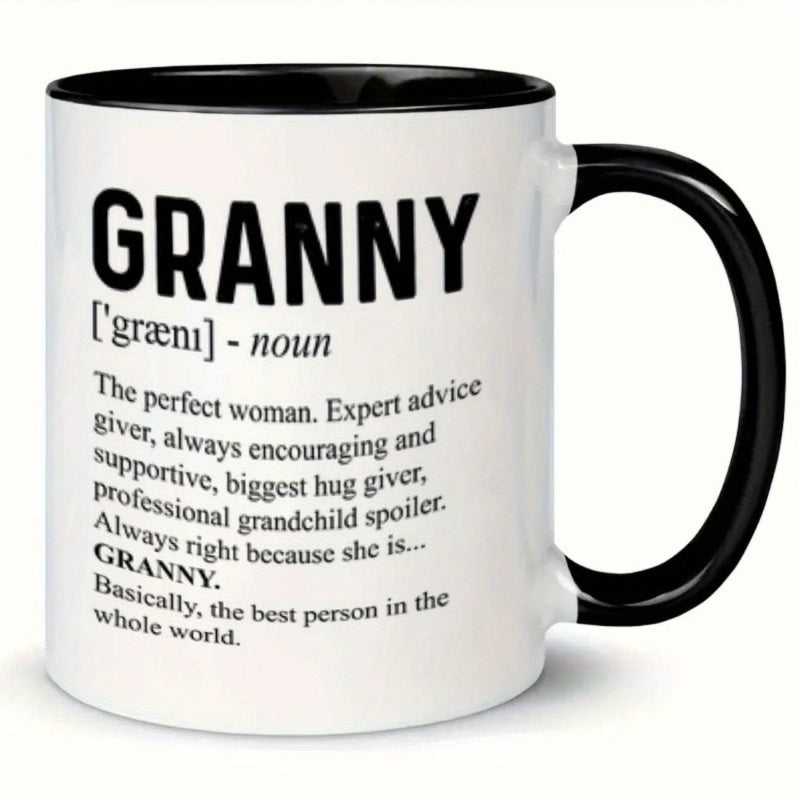 Tailorly Black Accent 11 oz Mug - funny granny themed design