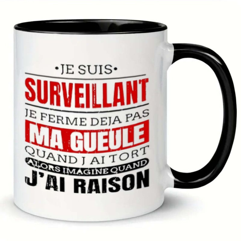Tailorly Black Accent 11 oz Mug - 1pc gueule mug 11 ounce holiday gift birthday gift christmas gift summer gift_cdb47e35aac54902b00011e20f725e31 - 副本