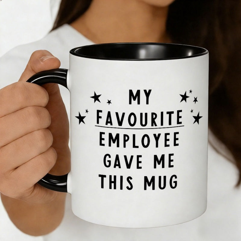 Tailorly Black Accent 11 oz Mug - funny office present text