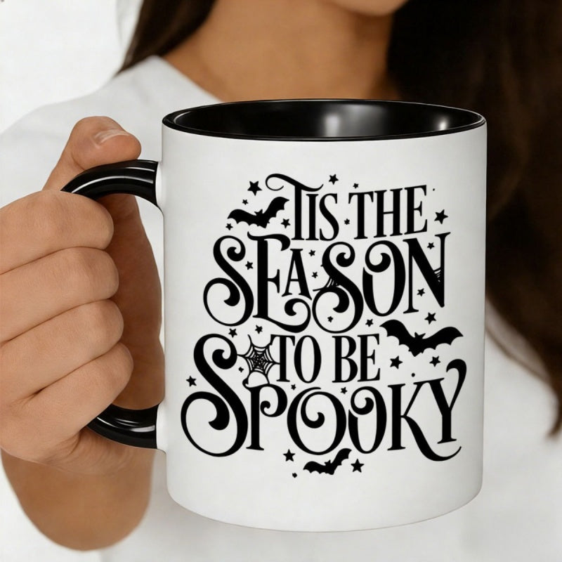 Tailorly Black Accent 11 oz Mug - to be spooky
