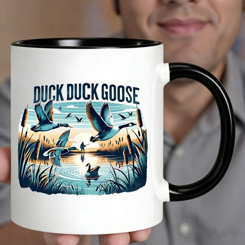 Tailorly Black Accent 11 oz Mug - waterfowl hunting