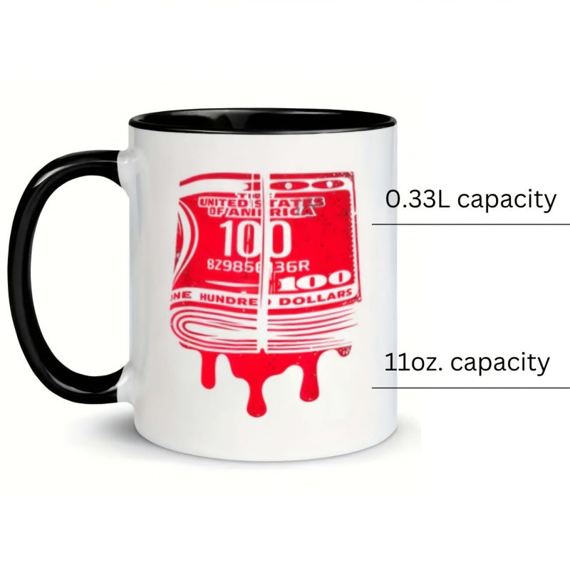 Tailorly Black Accent 11 oz Mug - dollar melting