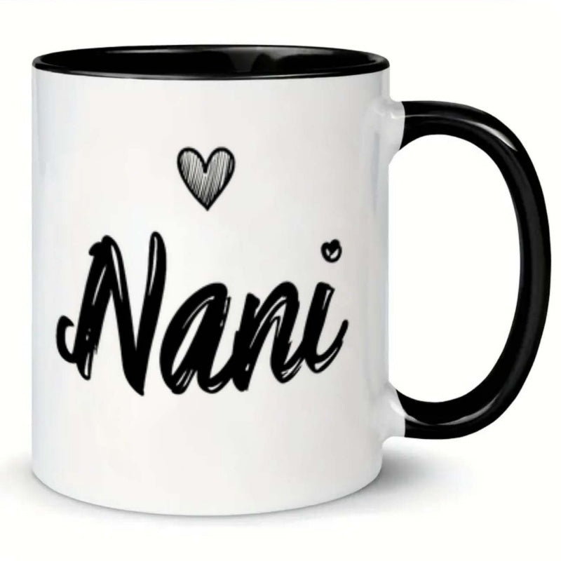 Tailorly Black Accent 11 oz Mug - heart script