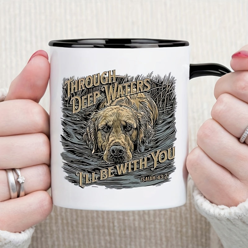 Tailorly Black Accent 11 oz Mug - dog lover text