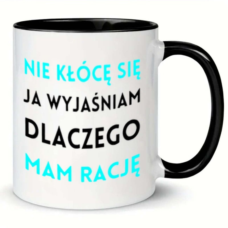 Tailorly Black Accent 11 oz Mug - polish design