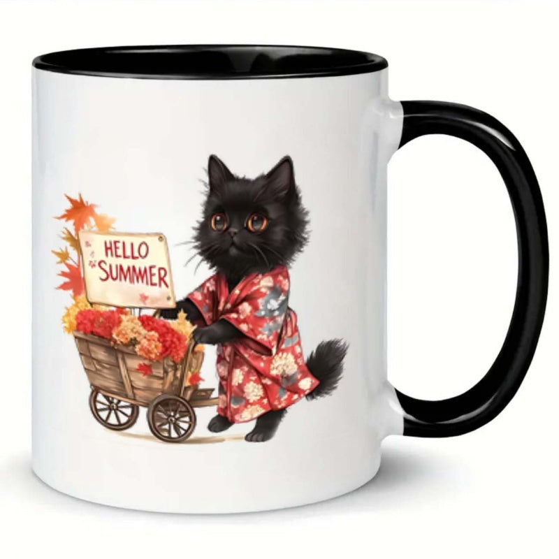 Tailorly Black Accent 11 oz Mug - kimono cart