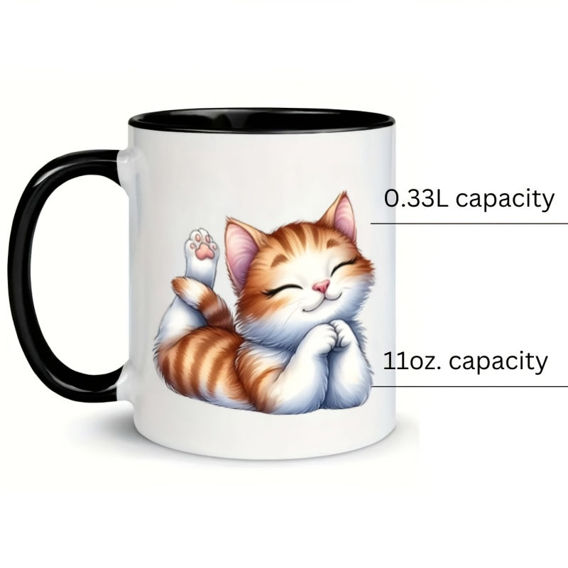 Tailorly Black Accent 11 oz Mug - laying cute