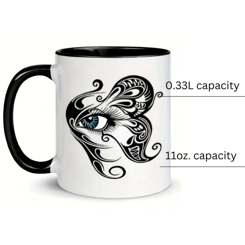 Tailorly Black Accent 11 oz Mug - eye