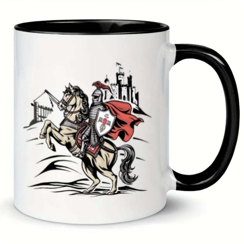 Tailorly Black Accent 11 oz Mug - castle