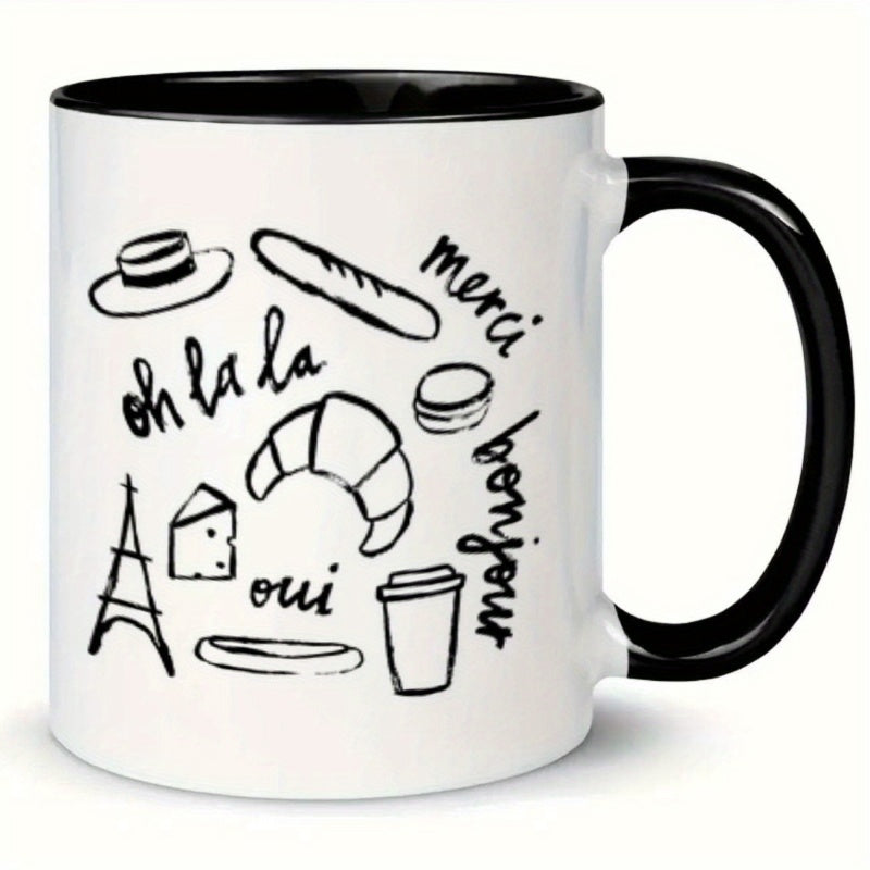 Tailorly Black Accent 11 oz Mug - french themed