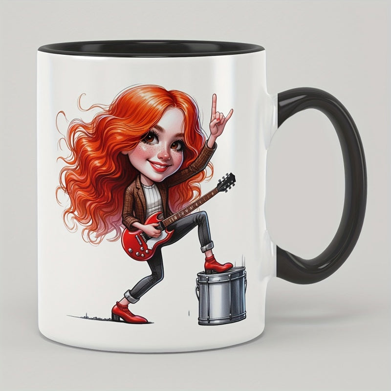 Tailorly Black Accent 11 oz Mug - musical design