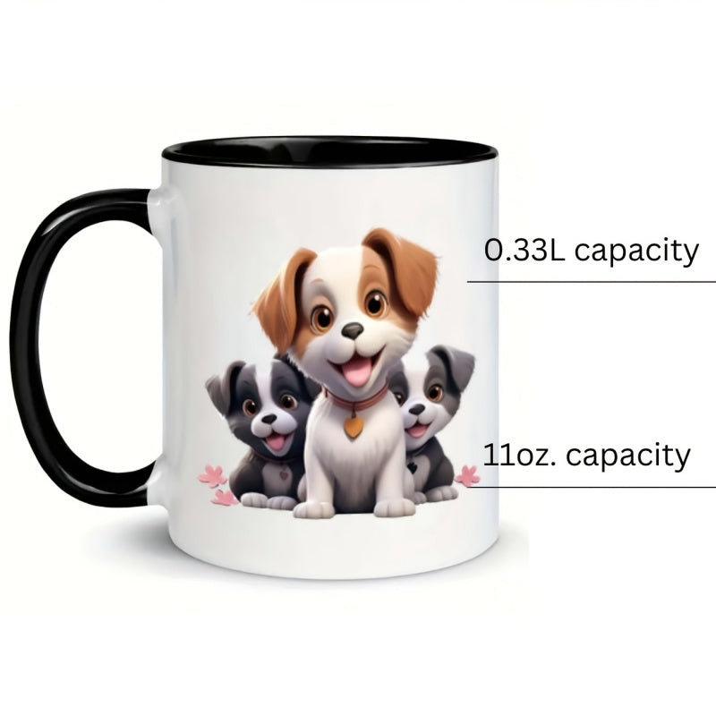 Tailorly Black Accent 11 oz Mug - dogs