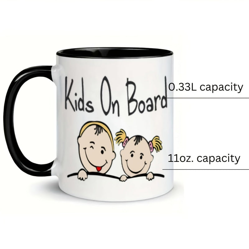 Tailorly Black Accent 11 oz Mug - humorous cartoon illustration