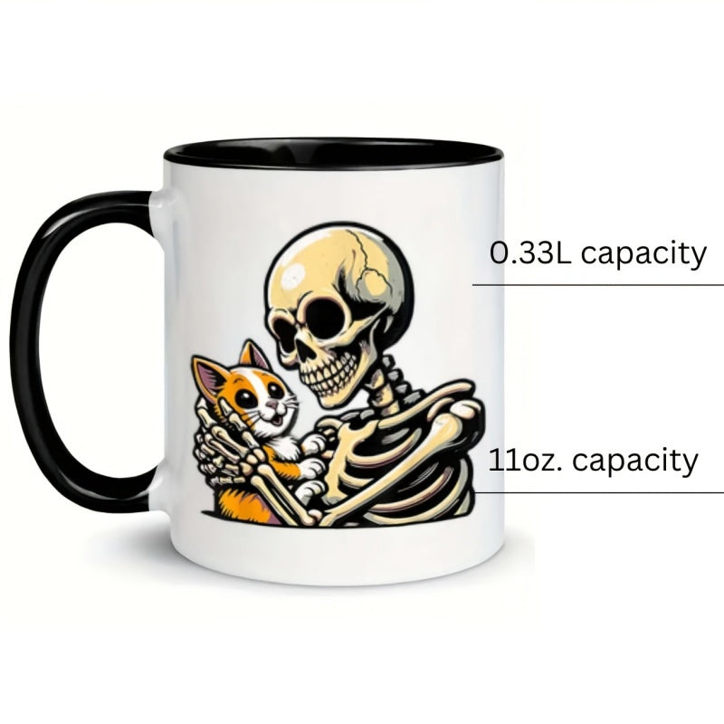 Tailorly Black Accent 11 oz Mug - skeleton