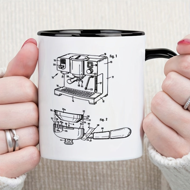 Tailorly Black Accent 11 oz Mug - cat