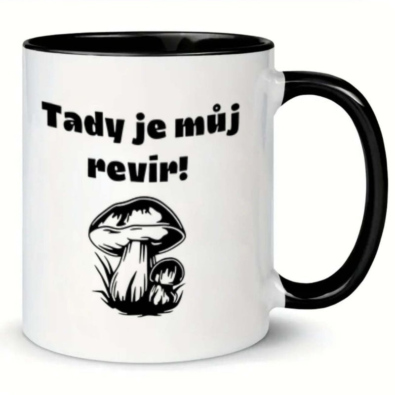 Tailorly Black Accent 11 oz Mug - fish funny mug