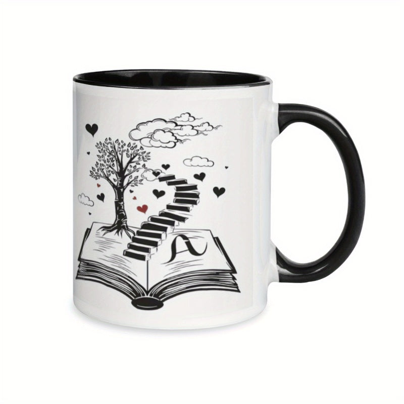 Tailorly Black Accent 11 oz Mug - 1 funny mug 11oz ceramic water cup gift coffee cup decorative cup ideal birthday and holiday gift very suitable for
