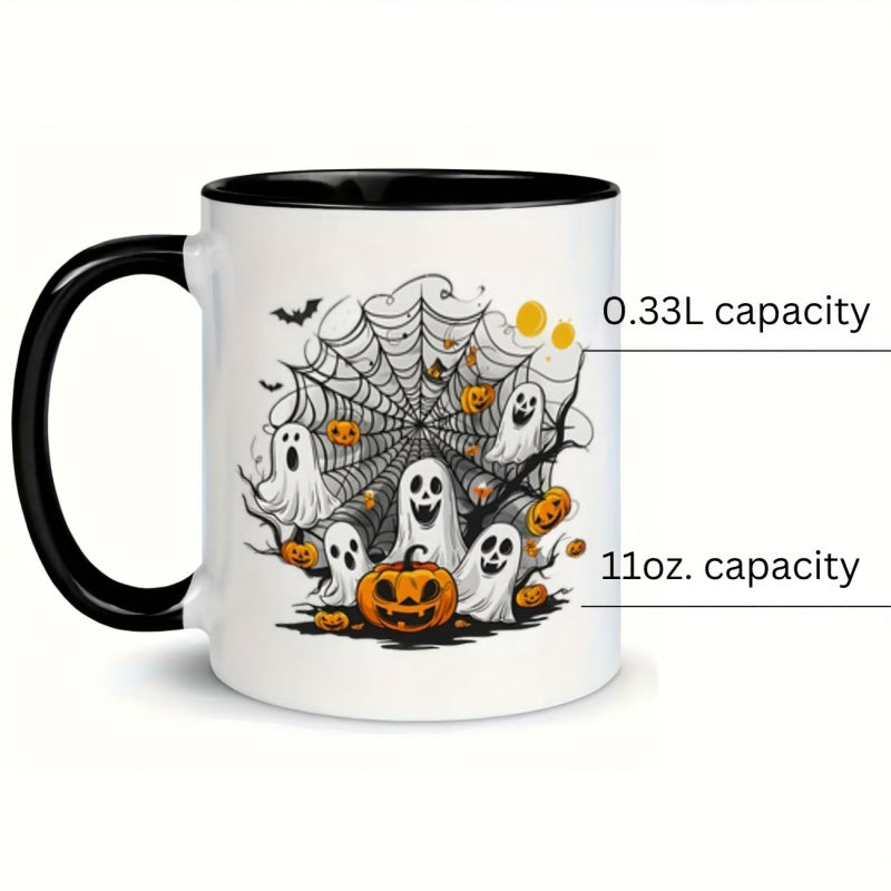 Tailorly Black Accent 11 oz Mug - spider web