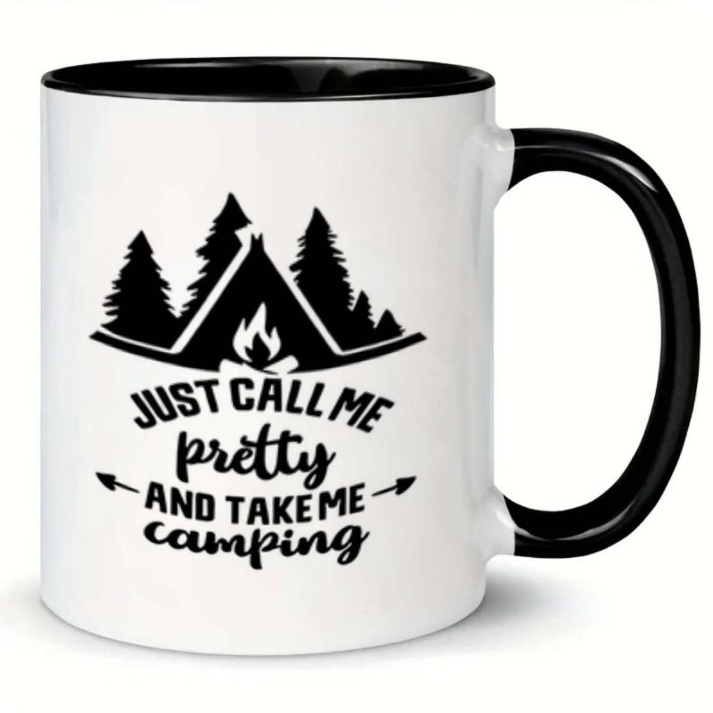 Tailorly Black Accent 11 oz Mug - moon stars humorous cartoon