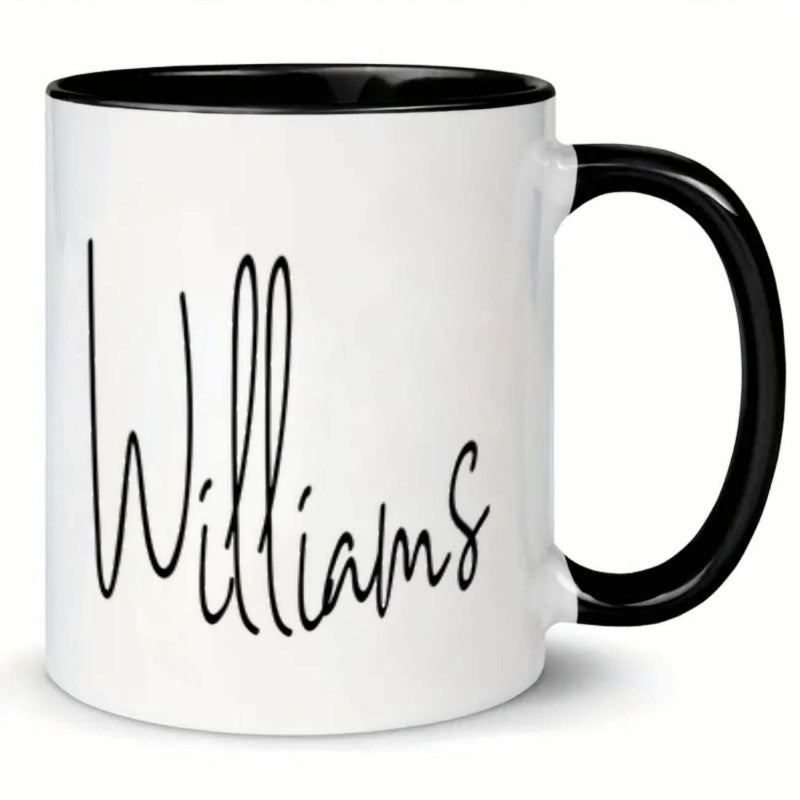 Tailorly Black Accent 11 oz Mug - humorous text