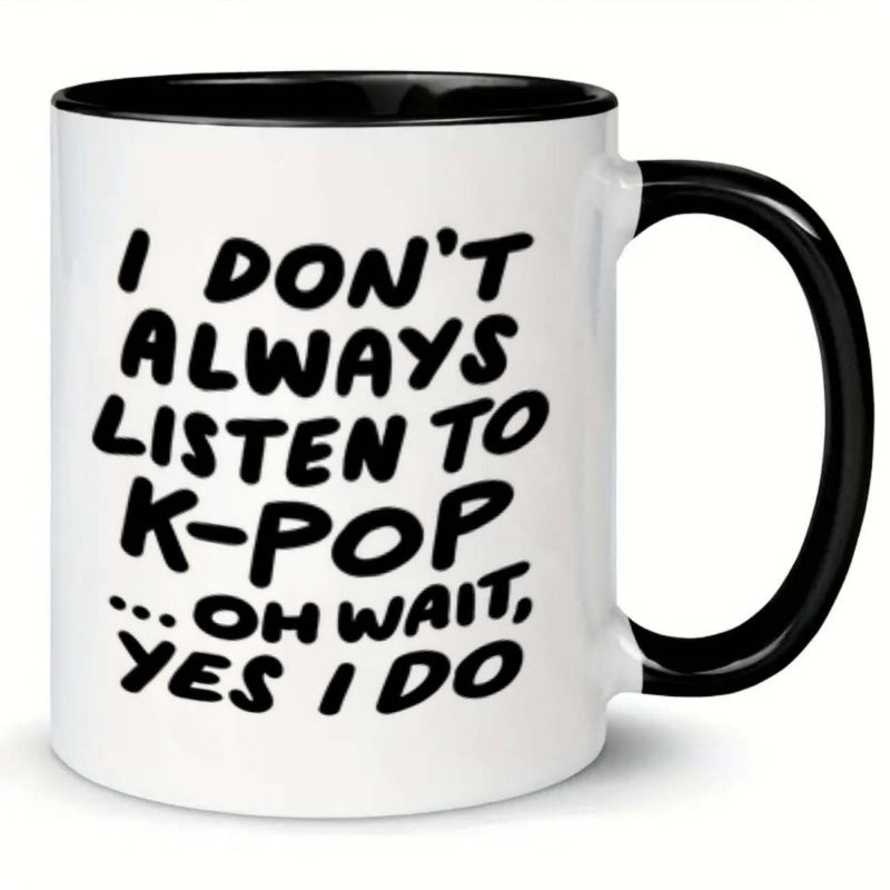 Tailorly Black Accent 11 oz Mug - themed text and quote