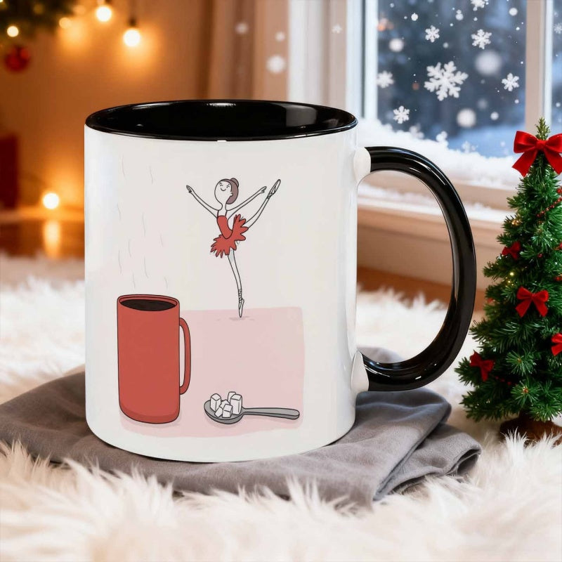 Tailorly Black Accent 11 oz Mug - coffee ballet