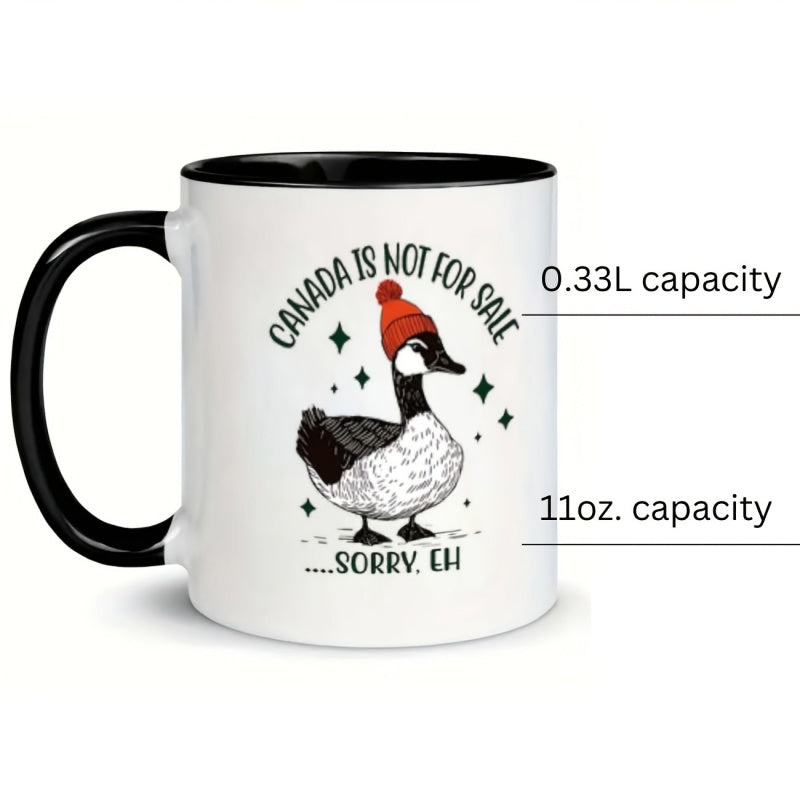 Tailorly Black Accent 11 oz Mug - goose themed