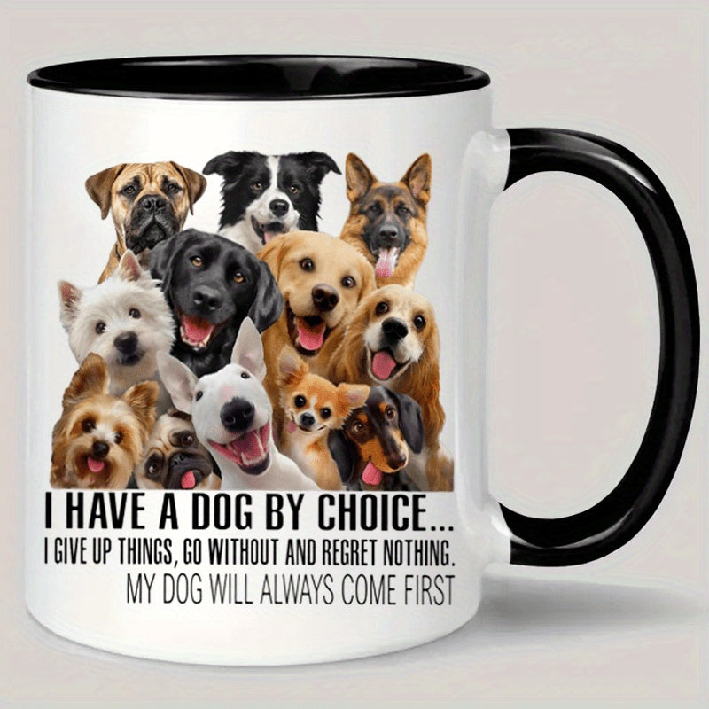 Tailorly Black Accent 11 oz Mug - dog photos