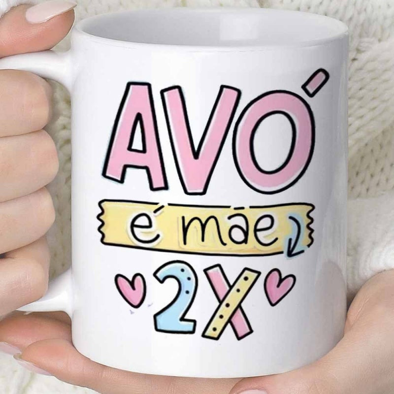 Tailorly White Ceramic 11 oz Mug - Playful Hand Lettered Script Among Colorful Accents And Pink Heart