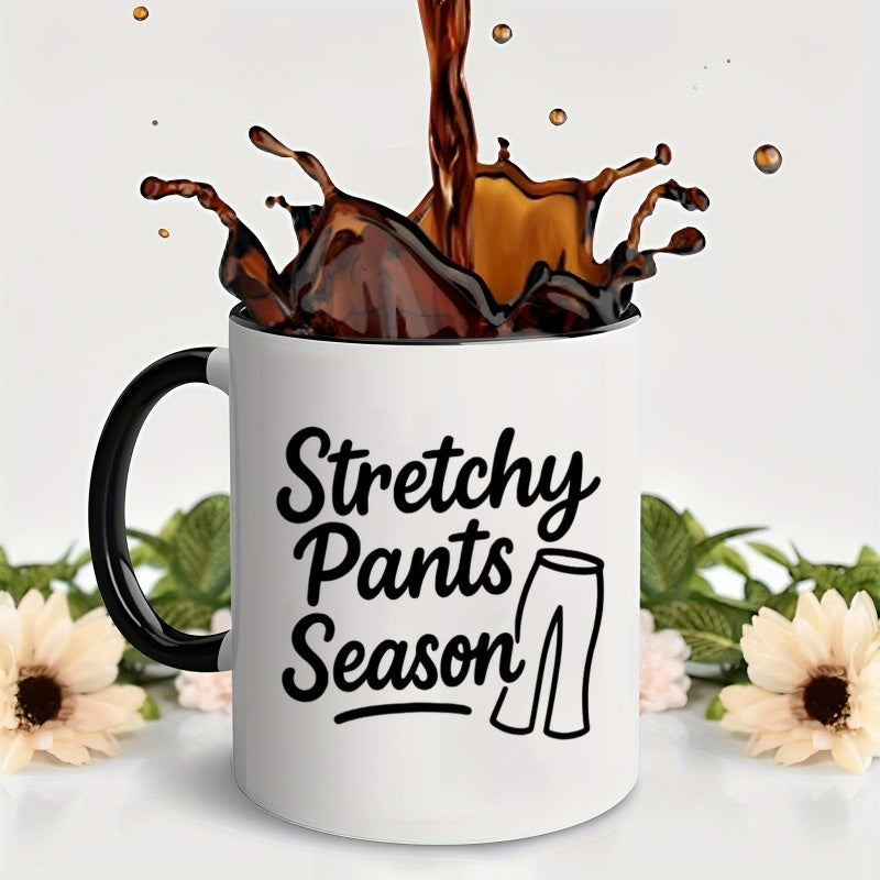 Tailorly Black Accent 11 oz Mug - stretchy pants season graphic