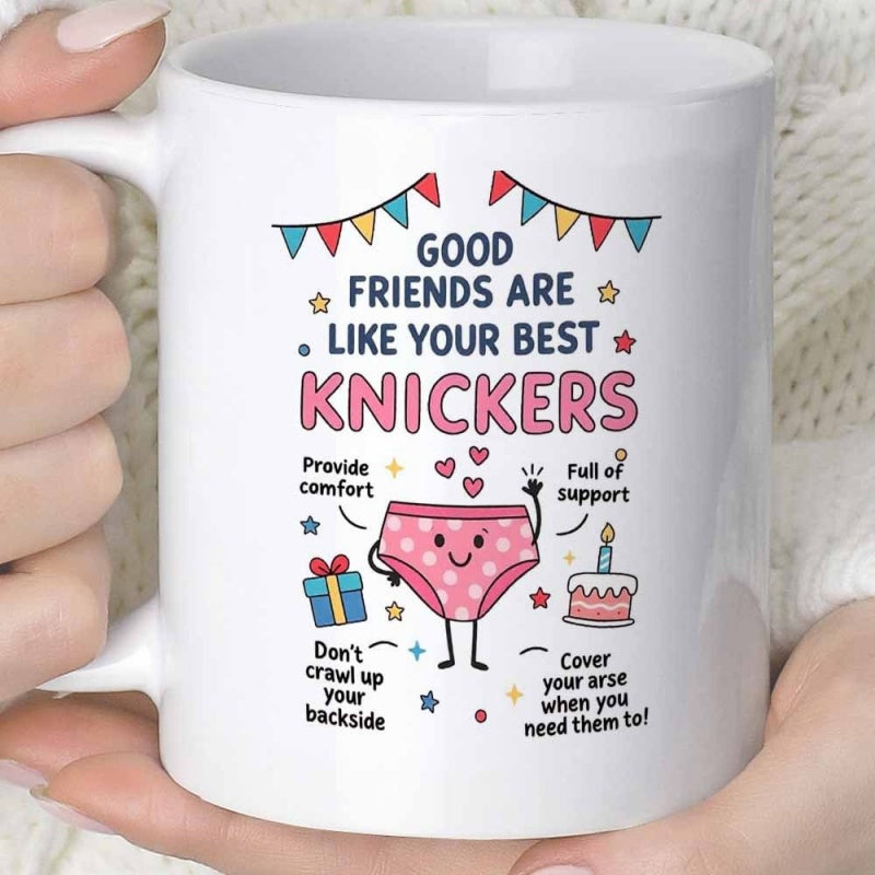 Tailorly White Ceramic 11 oz Mug - 1pc of fun novelty underwear themed mug for coffee or juice 11 ounces 360 ml a great gift idea_6054a33376fc4fc3bbb2d4be01242318