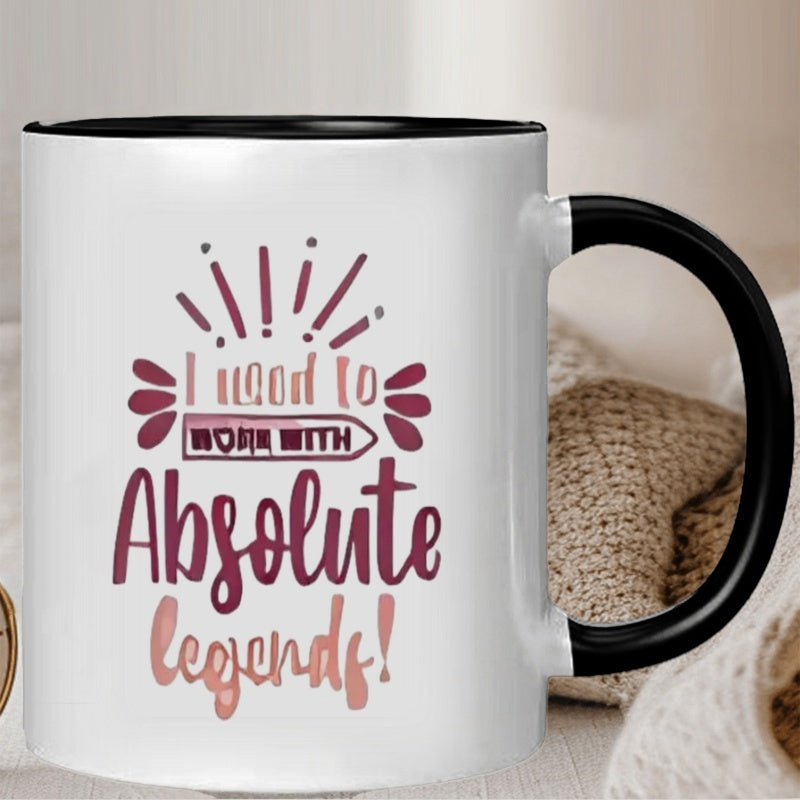 Tailorly Black Accent 11 oz Mug - inspirational quote